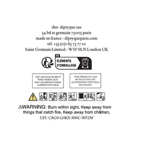 34 Boulevard Saint Germain Candle 600g