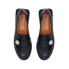 Jewel Leather Loafers
