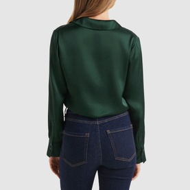 Lila Longline Satin Shirt