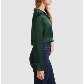 Lila Longline Satin Shirt