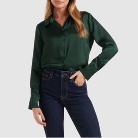 Lila Longline Satin Shirt