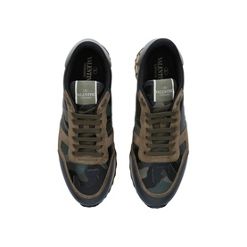 Leather Camouflage Trainers