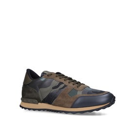 Leather Camouflage Trainers