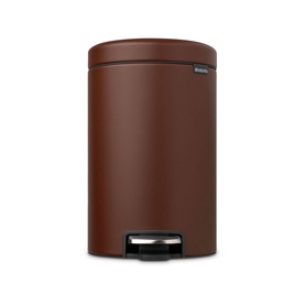 NewIcon Pedal Bin, 12L - Mineral Cosy Brown