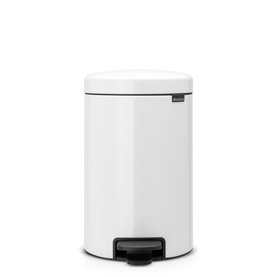 NewIcon Pedal Bin, 12L - White