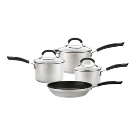 Total Stainless Steel Saucepan & Frying Pan Set