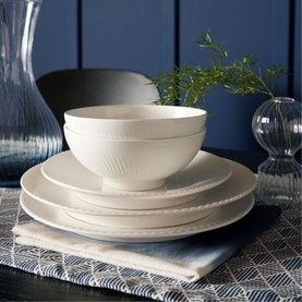 Porcelain Arc White Medium Plate