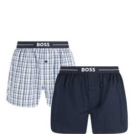 Two-Pack Woven Mixed Boxer Shorts