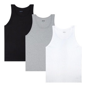 Three-Pack Mixed Colour Tank Tops