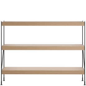 Zet Storage System  Black Steel Natural Oak