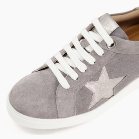 Eddris Star Motif Lace-Up Trainers