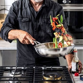 Multi-ply Stainless Steel Wok 28Cm