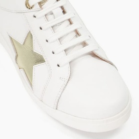 Eddris Star Motif Lace-Up Trainers