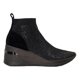 Enchantment Diamante Wedge Sock Trainers