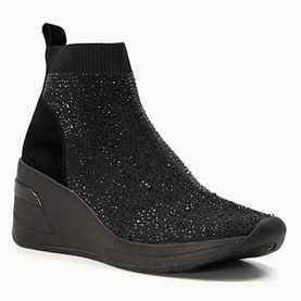 Enchantment Diamante Wedge Sock Trainers