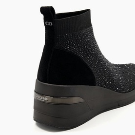 Enchantment Diamante Wedge Sock Trainers