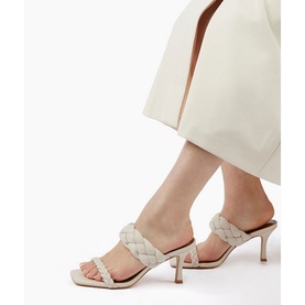 Message Plaited Strap Mules