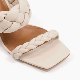 Message Plaited Strap Mules