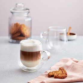 Duo Set of Two Latte Glasses 325ml