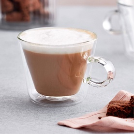 Duo Set of Two Cappuccino Glasses 250ml