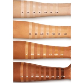 Charlotte Tilbury Beautiful Skin Radiant Concealer shade range swatched across three arms showing fair to deep skin tones