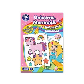 Unicorns and Mermaids Sticker Colouring Book
