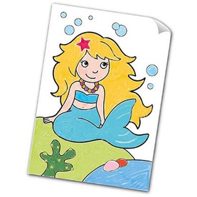 Unicorns and Mermaids Sticker Colouring Book