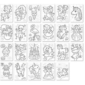 Unicorns and Mermaids Sticker Colouring Book