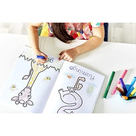 Jungle Sticker Colouring Book