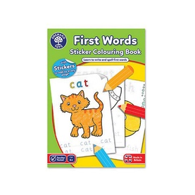 First Words Sticker Colouring Book