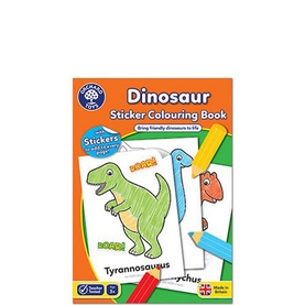 Dinosaur Sticker Colouring Book