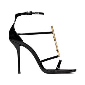 Cassandra 100 YSL Monogram Heeled Sandals
