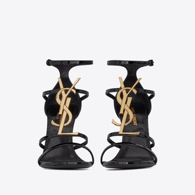 Cassandra 100 YSL Monogram Heeled Sandals