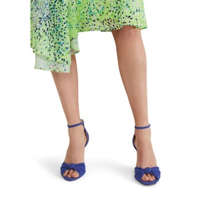 Suede Knotted Heeled Sandals