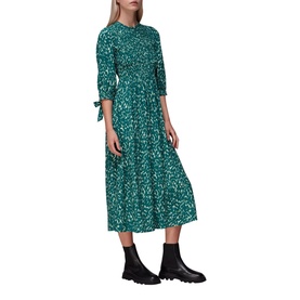 Sahara Cat Shirred Midi Dress