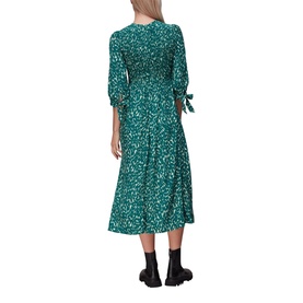 Sahara Cat Shirred Midi Dress