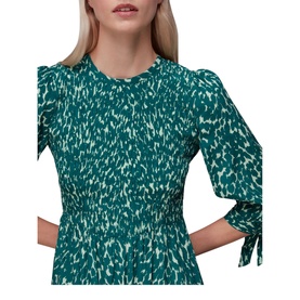 Sahara Cat Shirred Midi Dress