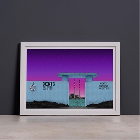 Gents Bathing Shelters Print