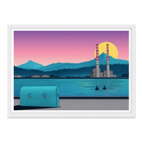Longest Day Landscape Framed Print