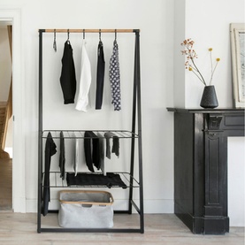 Linn Clothes Rack, Large - Black