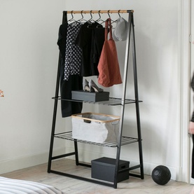 Linn Clothes Rack, Large - Black