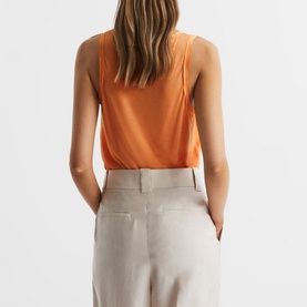 Riley Silk Front Vest Top