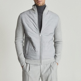 Trainer Hybrid Zip-Through Sweater