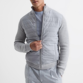 Trainer Hybrid Zip-Through Sweater