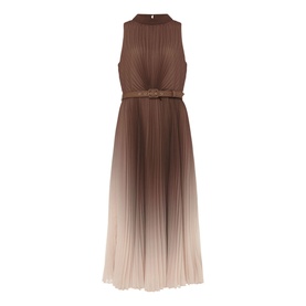 Simara Ombre Pleated Midi Dress