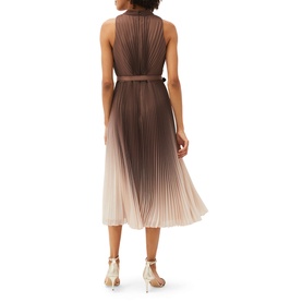 Simara Ombre Pleated Midi Dress