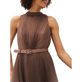 Simara Ombre Pleated Midi Dress