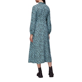 Fuzzy Leopard Midi Dress
