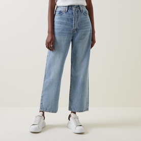 Ribcage Cropped Super-High Rise Straight Leg Jeans