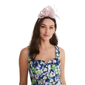 Bow Feather Disc Fascinator